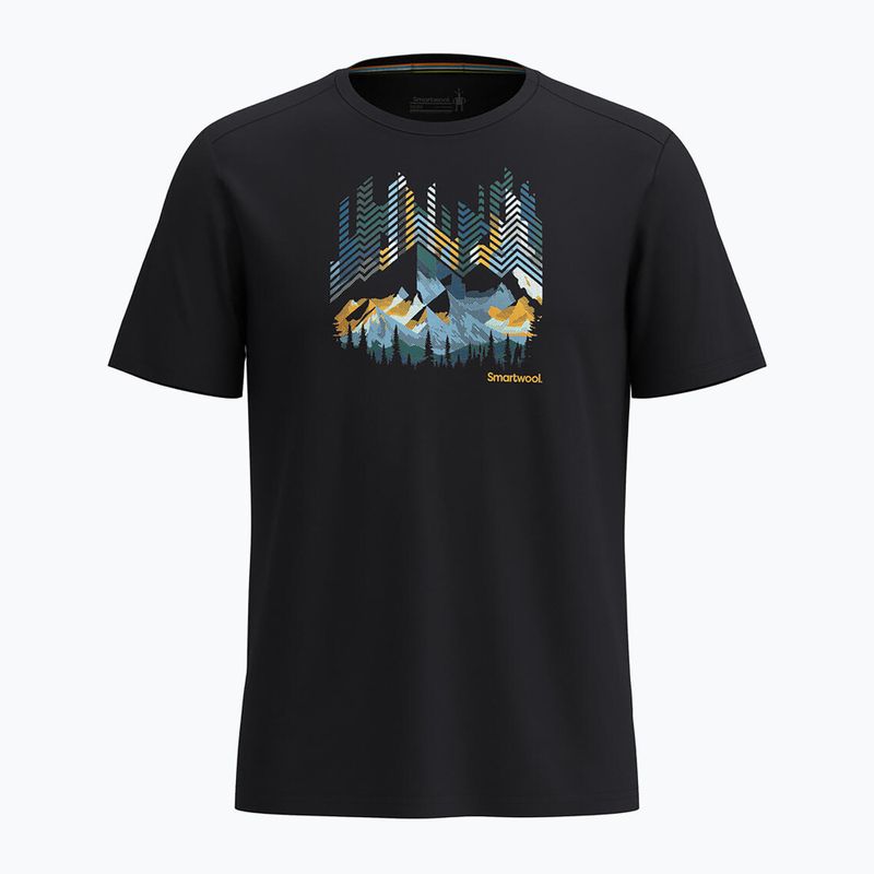 Žygio marškinėliai Smartwool Vital Peaks Active Graphic Tee black 2