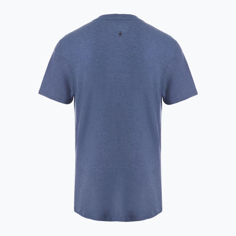 Žygio marškinėliai Smartwool Mountain Horizon Graphic Tee nightfall blue 2