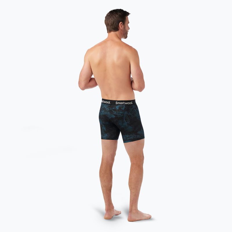 Vyriškos termoaktyvios trumpikės Smartwool Merino Print Boxer Brief twilight blue mountain 3