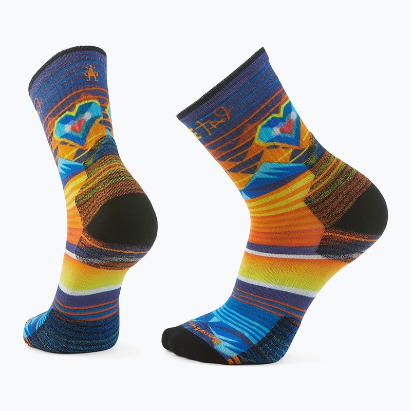 Kojinės Smartwool Hike Targeted Cushion Open Hearts Print Crew multi color