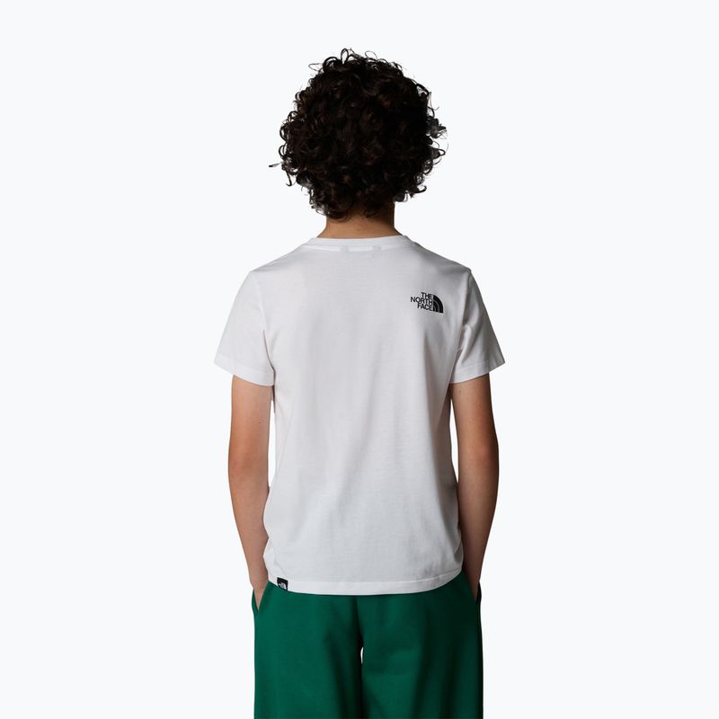 Vaikiški marškinėliai The North Face Teen Simple Dome Tee white 3
