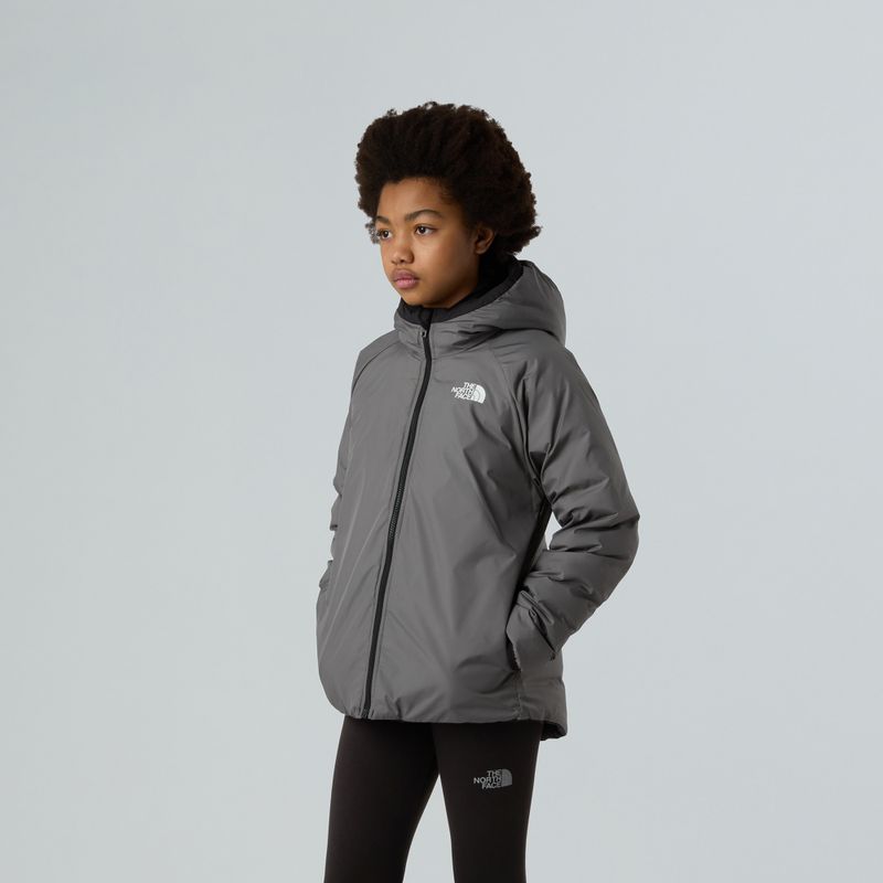 Vaikiška pūsta striukė The North Face Reversible Perrito Hooded black/smoked pearl 5