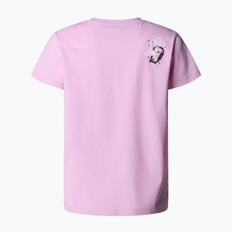 Vaikiški marškinėliai The North Face Graphic Relaxed Tee cyber pink 2