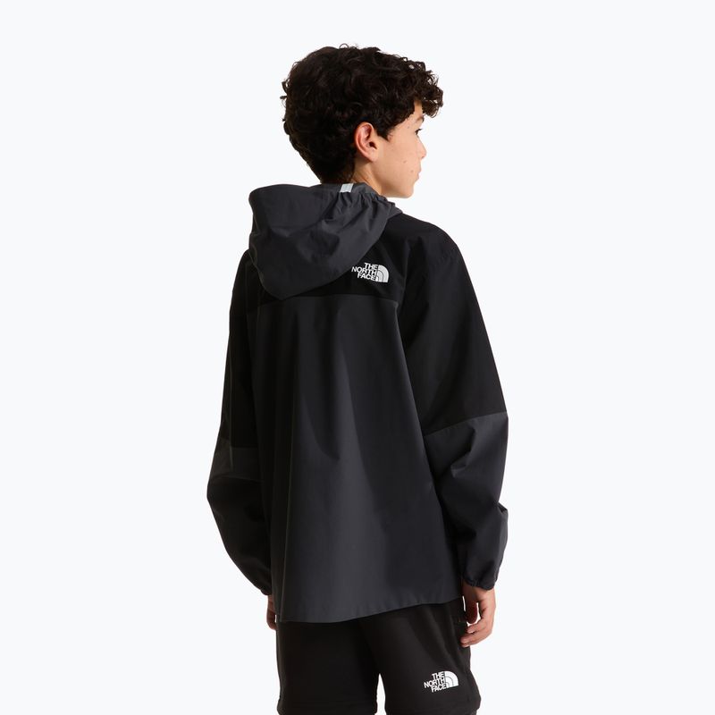Vaikiška lietaus striukė The North Face Teen Hike Packable Shell tnf black/asphalt grey 3