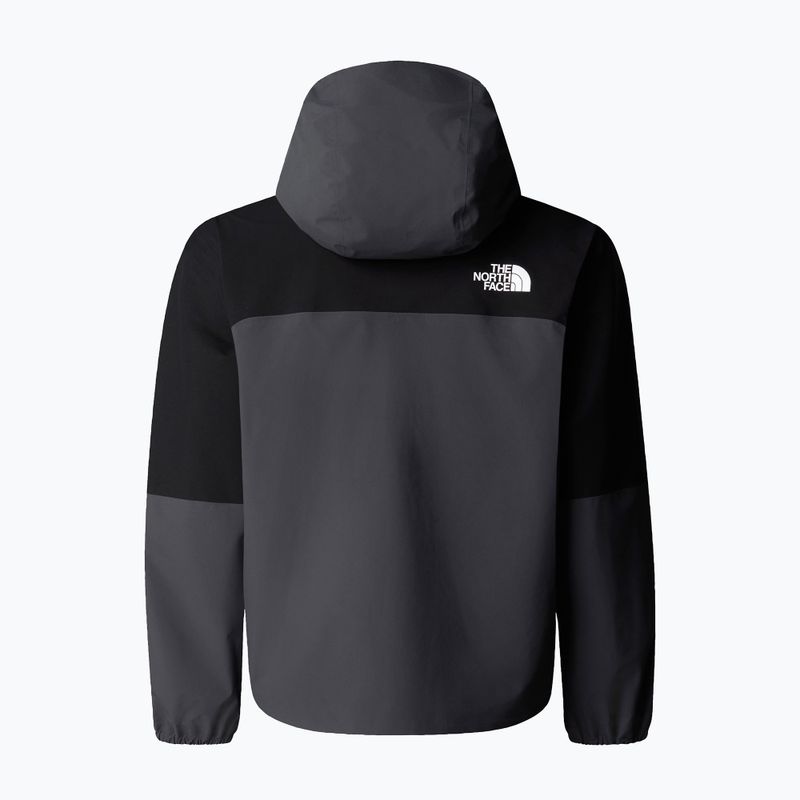Vaikiška lietaus striukė The North Face Teen Hike Packable Shell tnf black/asphalt grey 5