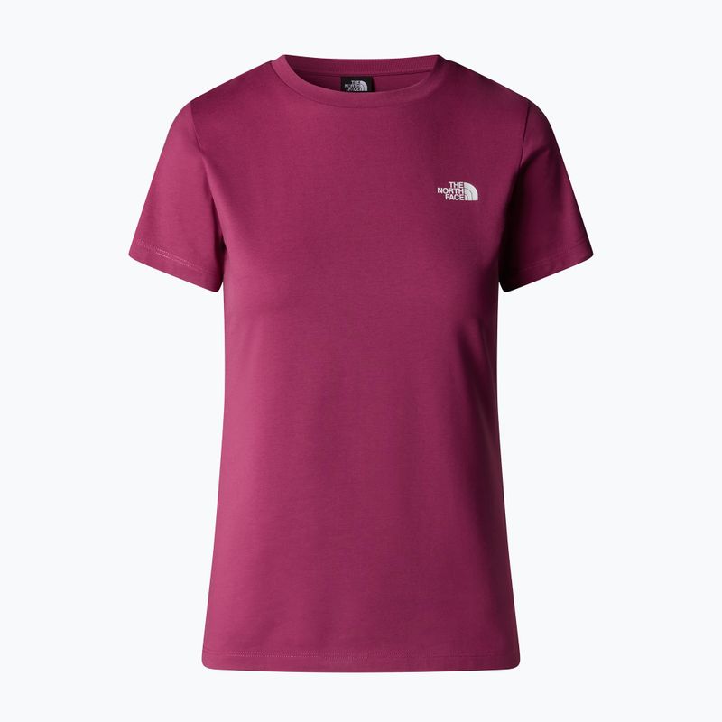 Moteriški marškinėliai The North Face Simple Dome Slim Tee cyber berry 4