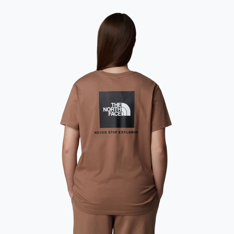 Moteriški marškinėliai The North Face Box Nse Relaxed Tee latte/tnf white 3