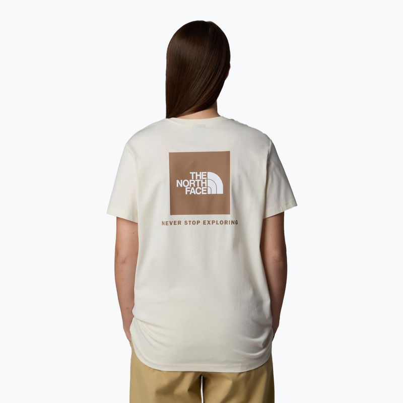 Moteriški marškinėliai The North Face Box Nse Relaxed Tee white dune/latt 3