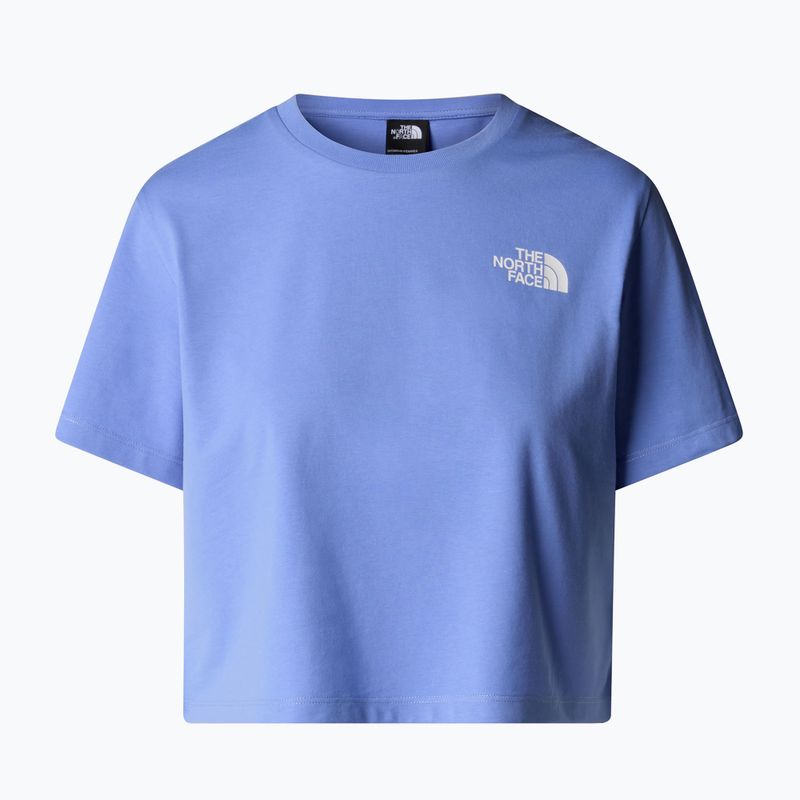 Moteriški marškinėliai The North Face Simple Dome Cropped Slim Tee virtual blue 4