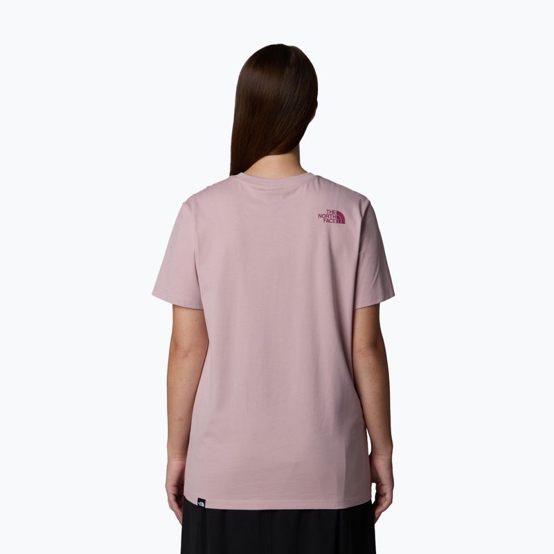 Moteriški marškinėliai The North Face Relaxed Easy Tee metal pink/cyber berry 3