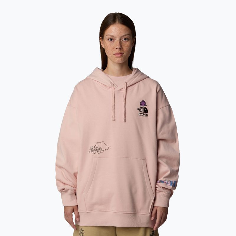 Džemperis The North Face Mountain Cleanup Over Hoodie pink moss