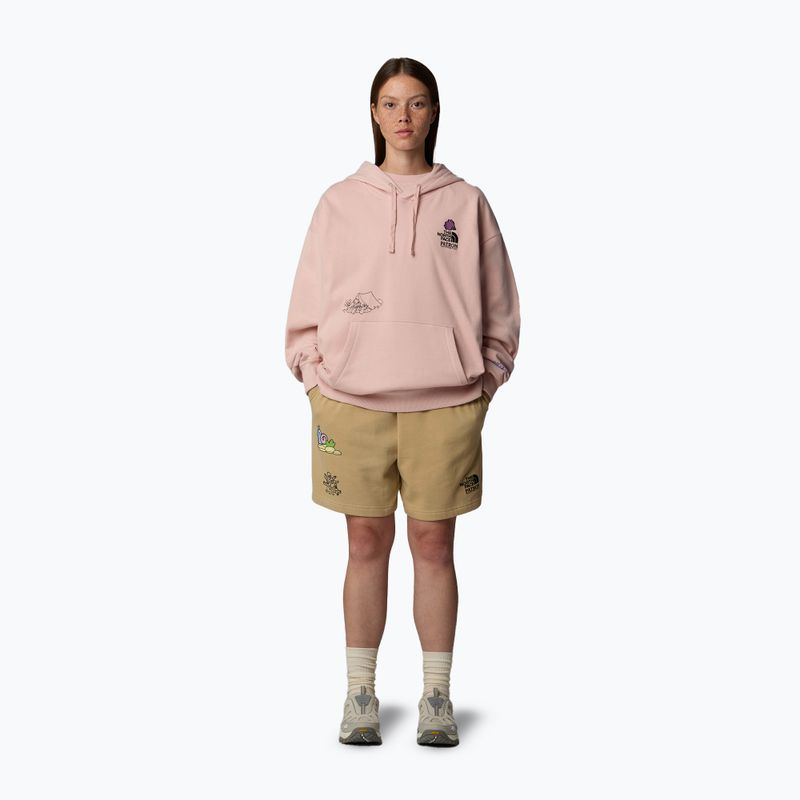 Džemperis The North Face Mountain Cleanup Over Hoodie pink moss 2