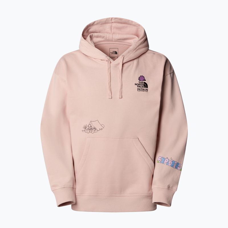 Džemperis The North Face Mountain Cleanup Over Hoodie pink moss 4