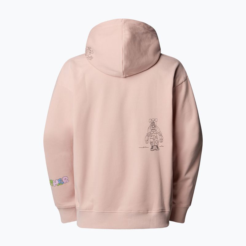Džemperis The North Face Mountain Cleanup Over Hoodie pink moss 5