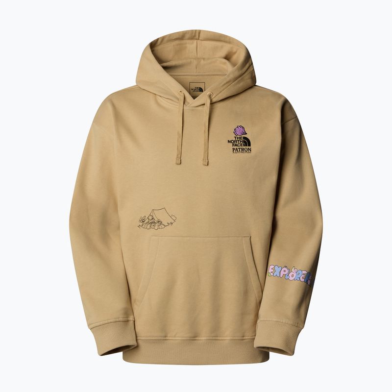 Džemperis The North Face Mountain Cleanup Over Hoodie khaki stone 4