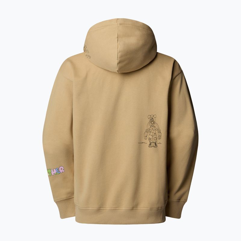 Džemperis The North Face Mountain Cleanup Over Hoodie khaki stone 5