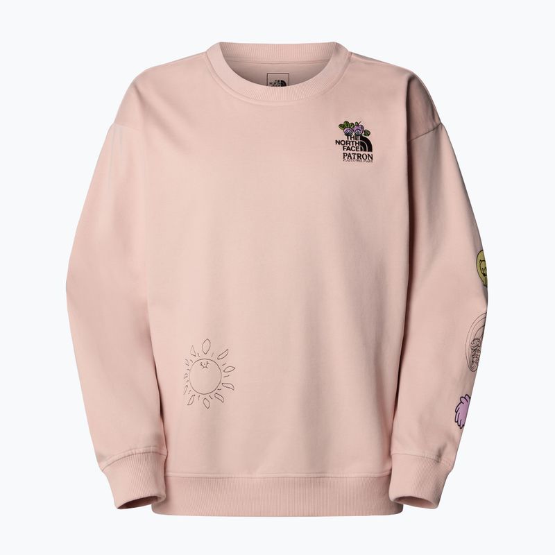 Džemperis The North Face Mountain Cleanup Over pink moss