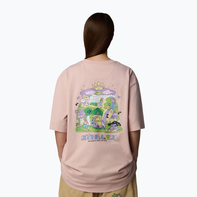 Vyriški marškinėliai The North Face Reflective Box Nse Tee pink moss 3