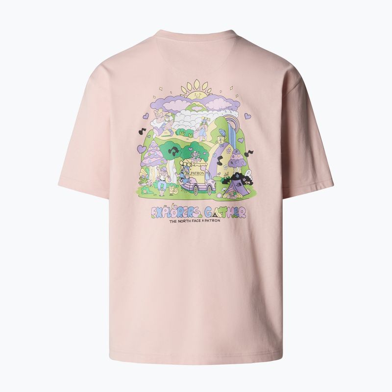 Vyriški marškinėliai The North Face Reflective Box Nse Tee pink moss 5