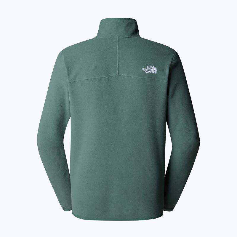 Vyriški džemperiai The North Face 100 Glacier 1/4 Zip medium duck green 2