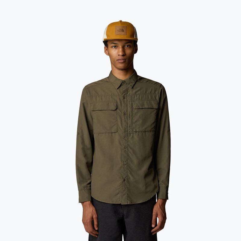 Vyriški marškiniai The North Face Sequoia new taupe green
