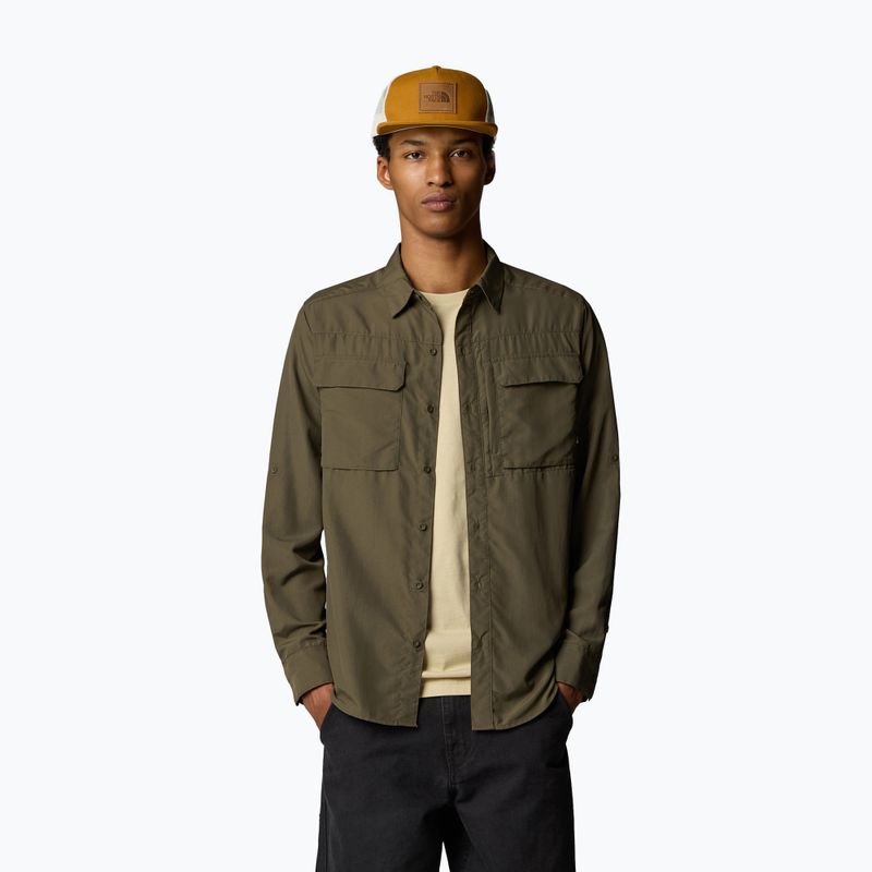 Vyriški marškiniai The North Face Sequoia new taupe green 4