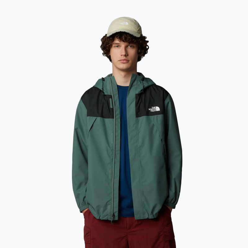Vyriška striukė nuo lietaus The North Face Antora duck green/tnf black 4