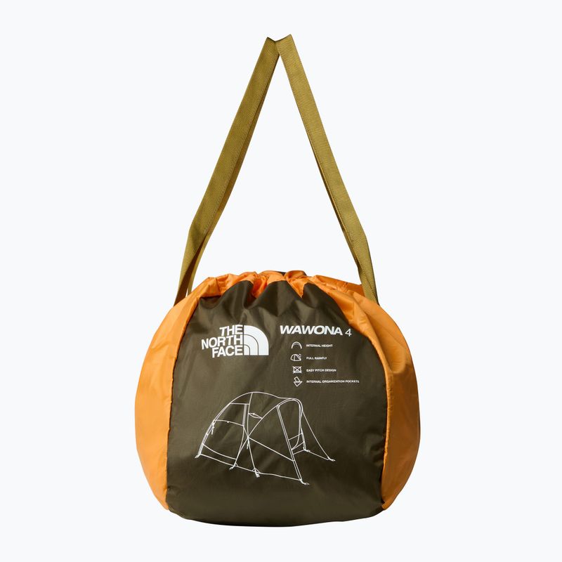 Keturvietė kempingo palapinė The North Face Wawona 4P light exuberance orange/ timber tan/ new taupe green 13