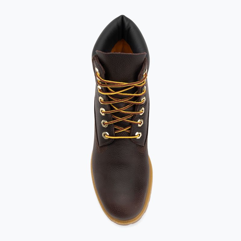 Vyriški batai Timberland Premium 6 Inch Lace Up Waterproof dark brown/full grain/black 5