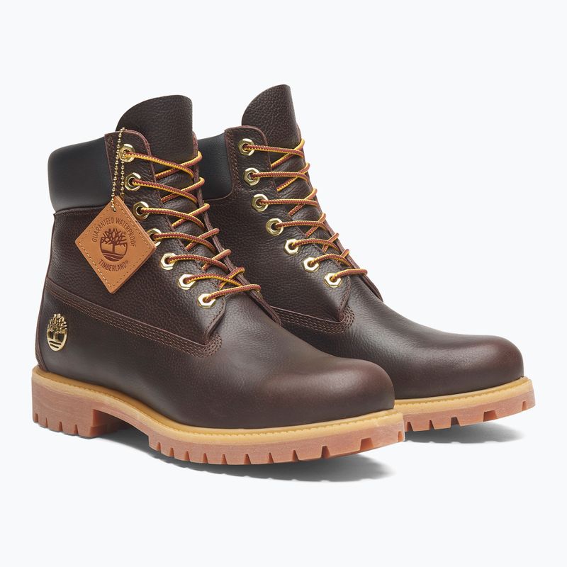 Vyriški batai Timberland Premium 6 Inch Lace Up Waterproof dark brown/full grain/black 11