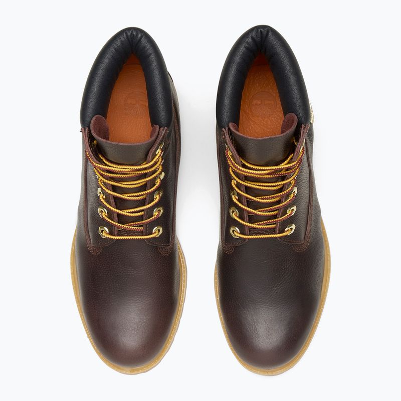 Vyriški batai Timberland Premium 6 Inch Lace Up Waterproof dark brown/full grain/black 14