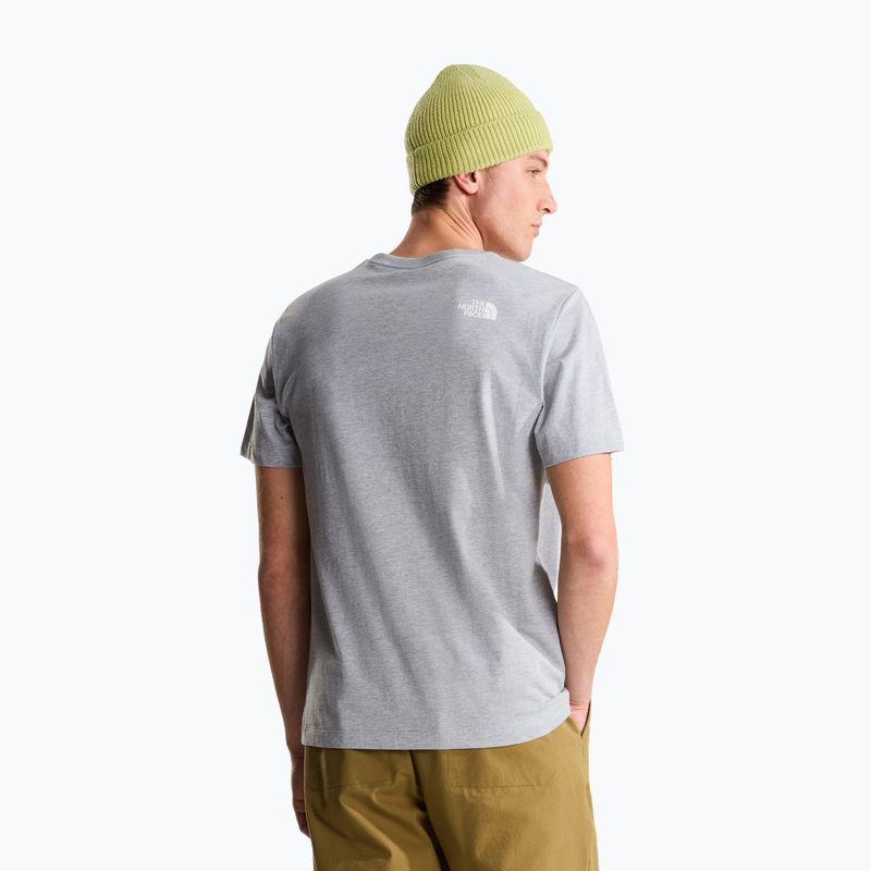 Vyriški marškinėliai The North Face Evolution Half Dome tnf pale grey heather 3