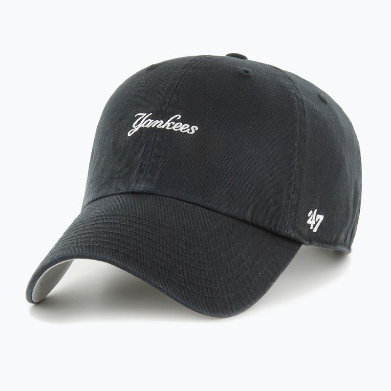 Kepuraitė su snapeliu 47 Brand MLB New York Yankees Base Runner Script CLEAN UP black