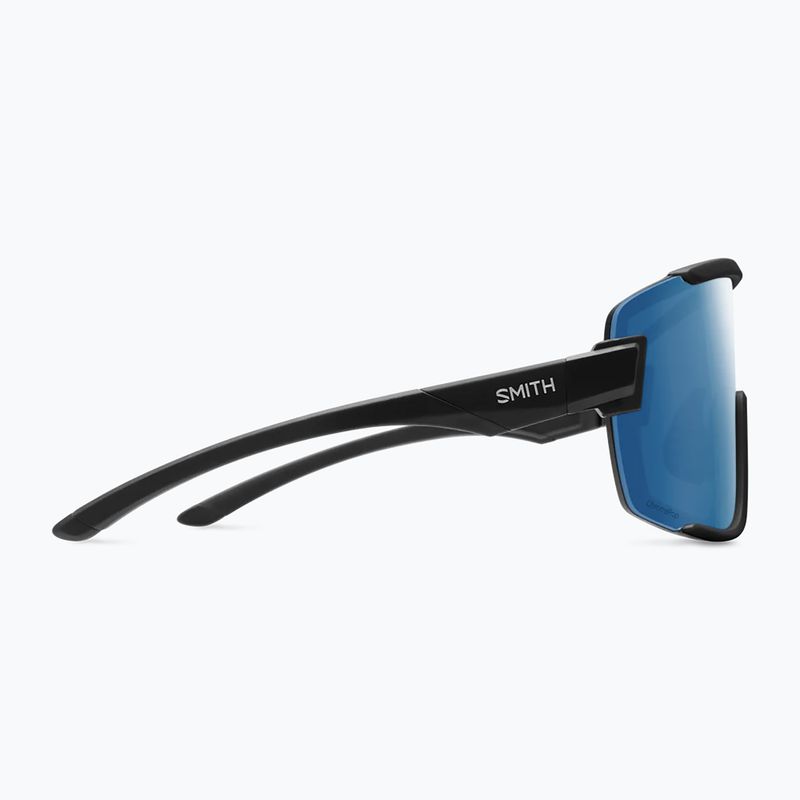 Saulės akiniai Smith Wildcat matte black/chrp polarized blue mirror/clear 3