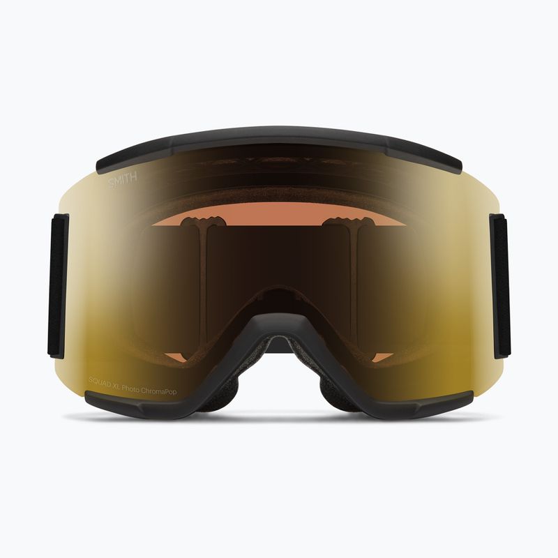 Slidinėjimo akiniai Smith Squad XL black/chromapop pro photochromic gold mirror 2