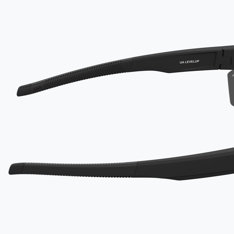 "Under Armour Levelup S3" matinės juodos/pilkos spalvos oleofobiniai vyriški akiniai nuo saulės 8