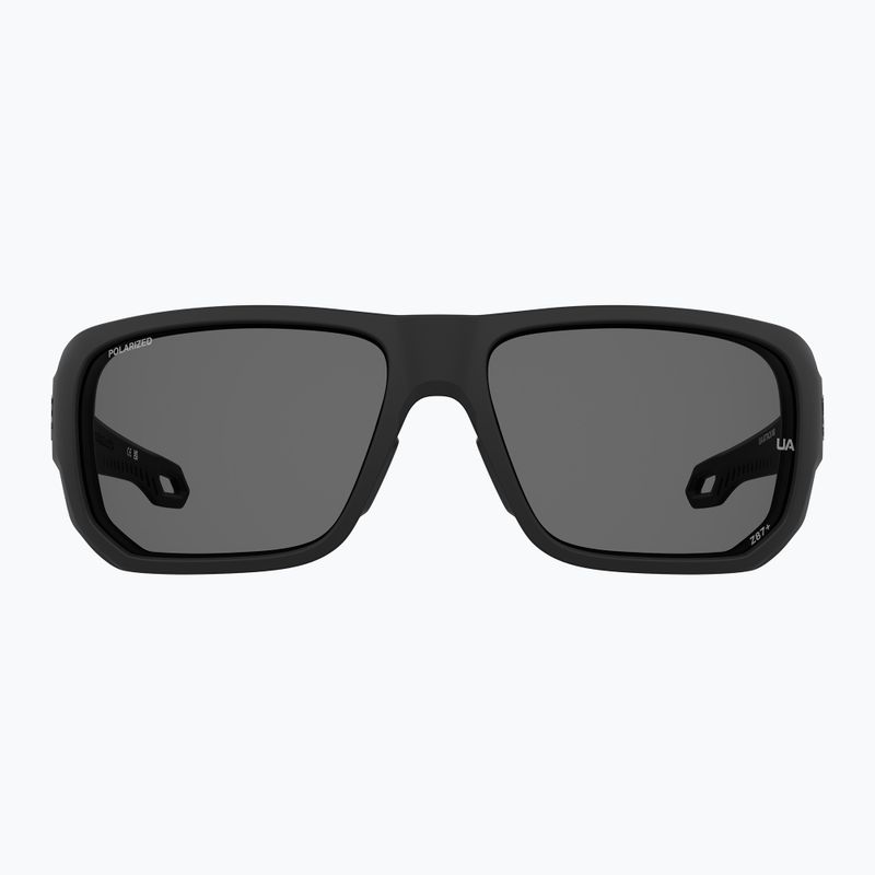 Vyriški akiniai nuo saulės Under Armour Attack MD S3 matte black/grey polarized oleophobic 3