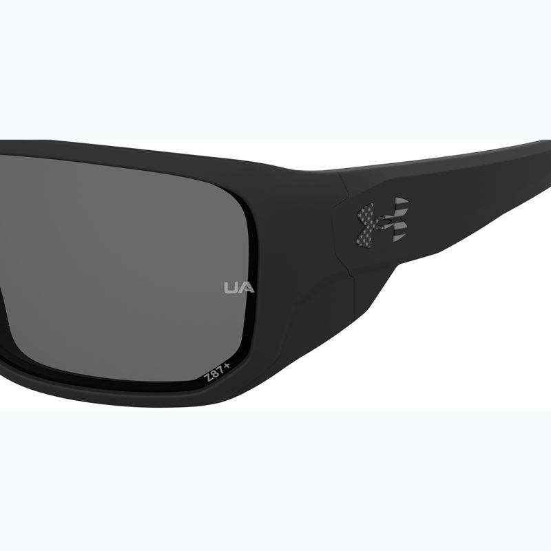 Vyriški akiniai nuo saulės Under Armour Attack MD S3 matte black/grey polarized oleophobic 6