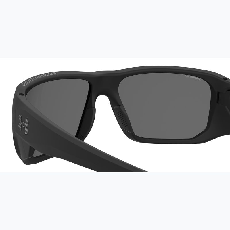 Vyriški akiniai nuo saulės Under Armour Attack MD S3 matte black/grey polarized oleophobic 7