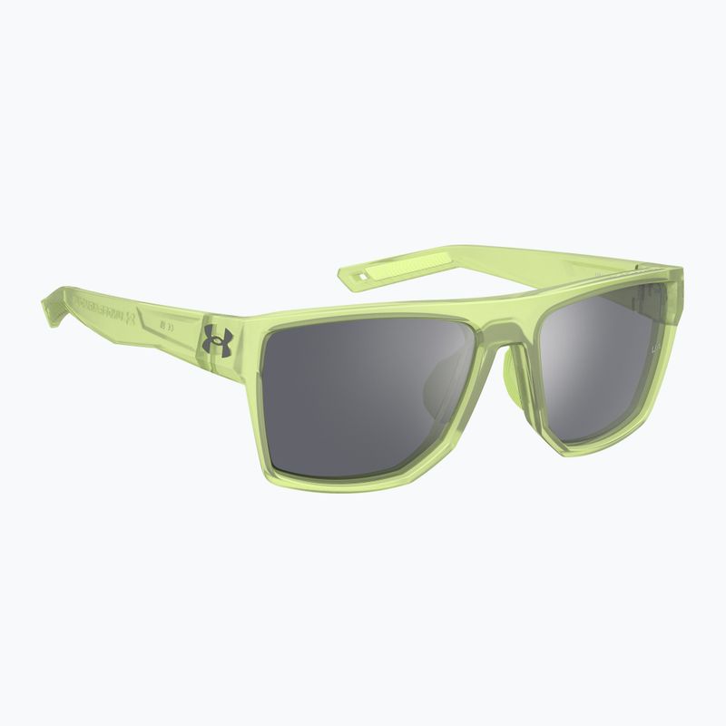 Vyriški akiniai nuo saulės Under Armour Launch 2/G S3 green crystal/silver mirror