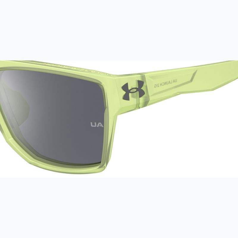 "Under Armour Launch 2/G S3" žali kristalai / sidabrinis veidrodis vyriški akiniai nuo saulės 7