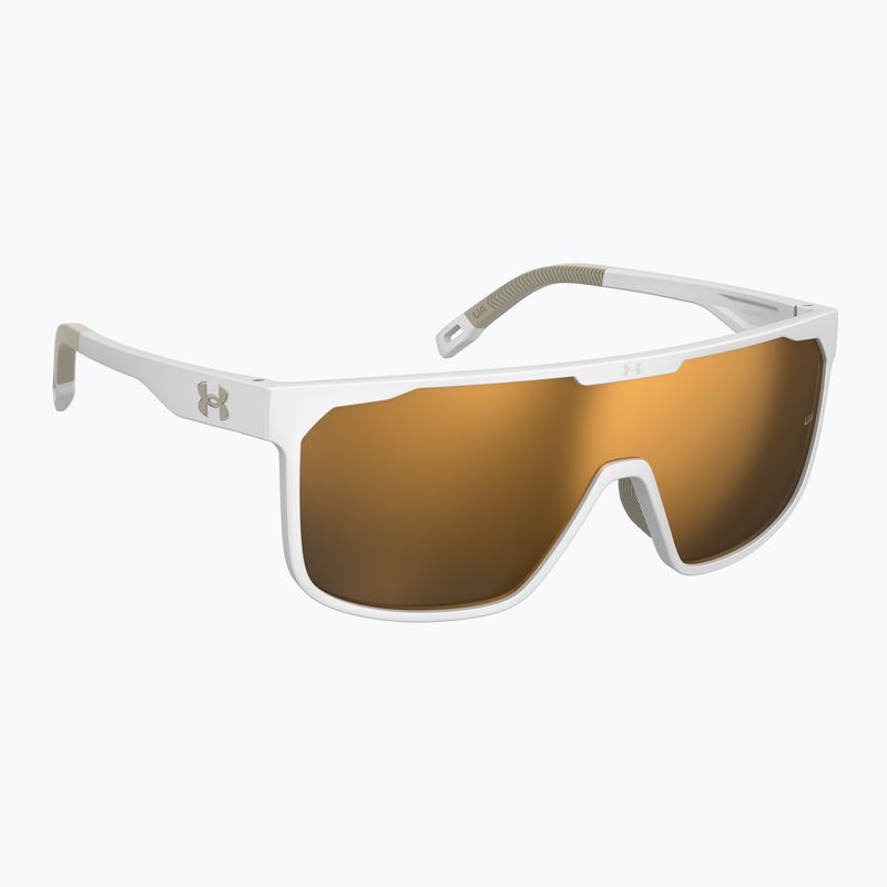 Vyriški "Under Armour Define/G S3" matinio balto aukso/auksinio veidrodžio akiniai nuo saulės