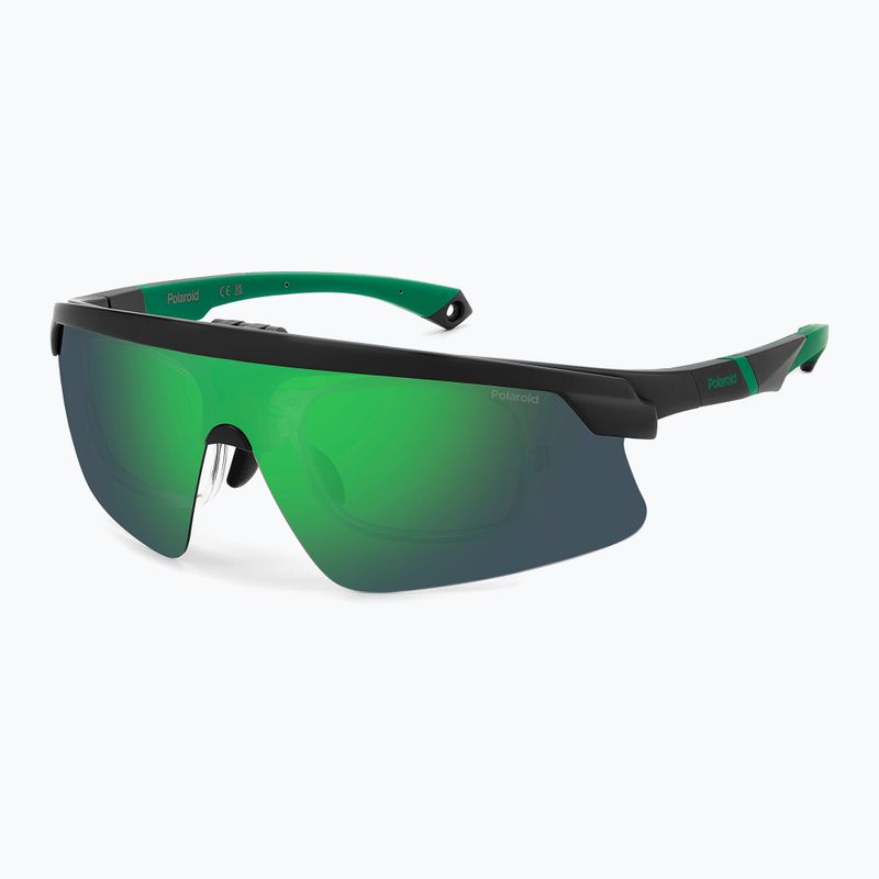 Vyriški akiniai nuo saulės Polaroid PLD 7056/CI/S matte black green/greygreen mirror polarized 2