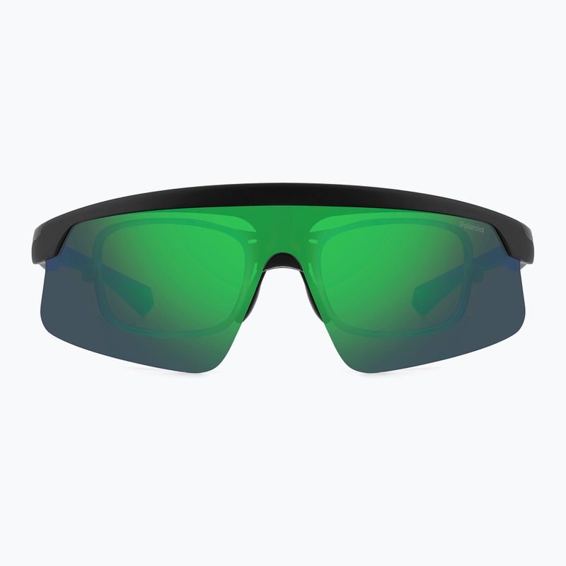 Vyriški akiniai nuo saulės Polaroid PLD 7056/CI/S matte black green/greygreen mirror polarized 3