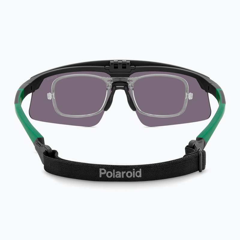 Vyriški akiniai nuo saulės Polaroid PLD 7056/CI/S matte black green/greygreen mirror polarized 4