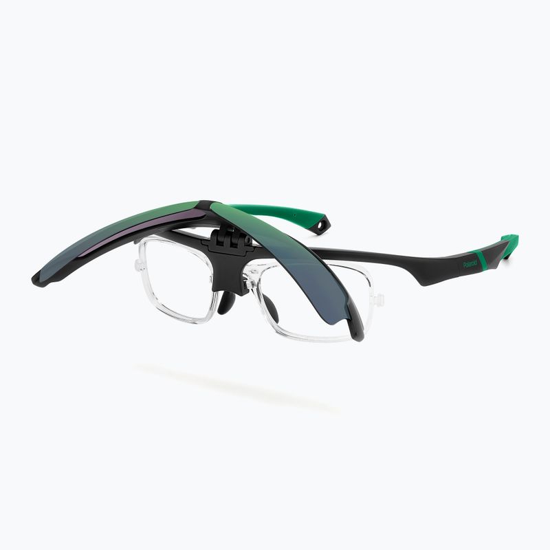 Vyriški akiniai nuo saulės Polaroid PLD 7056/CI/S matte black green/greygreen mirror polarized 6