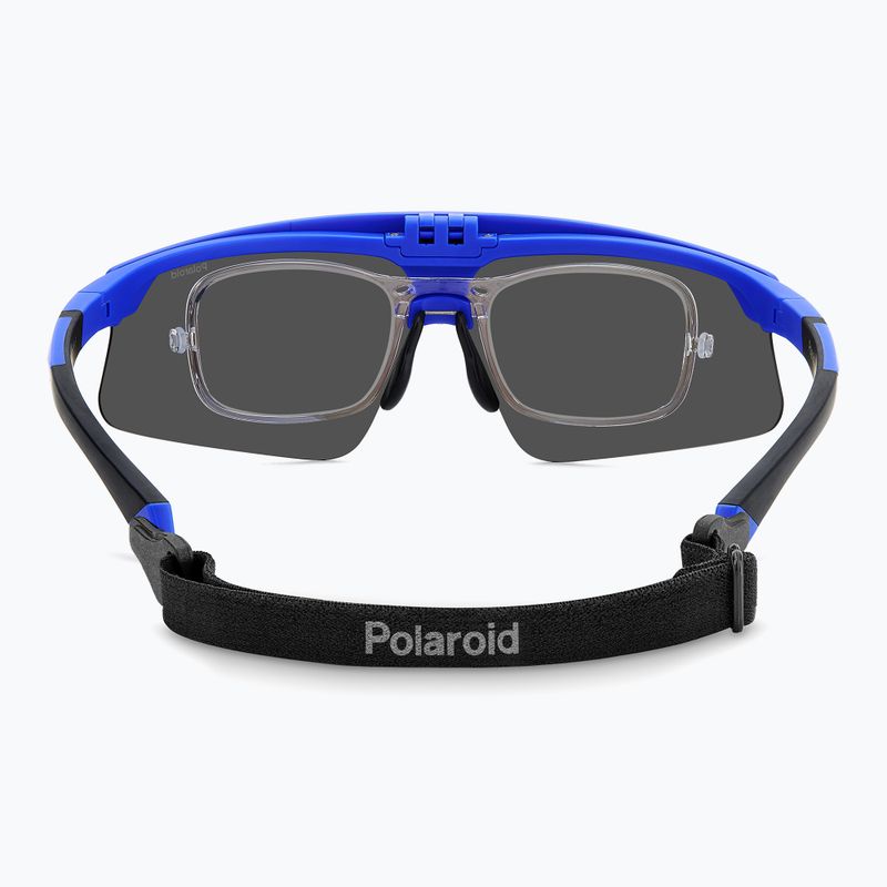 Vyriški akiniai nuo saulės Polaroid PLD 7056/CI/S matt blue/blue mirror polarized 4