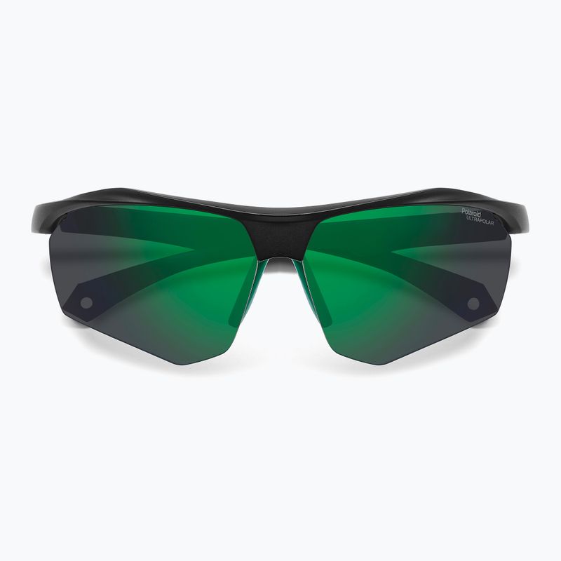 Vyriški akiniai nuo saulės Polaroid PLD 7055/S matte black green/green mirror polarized hc 4