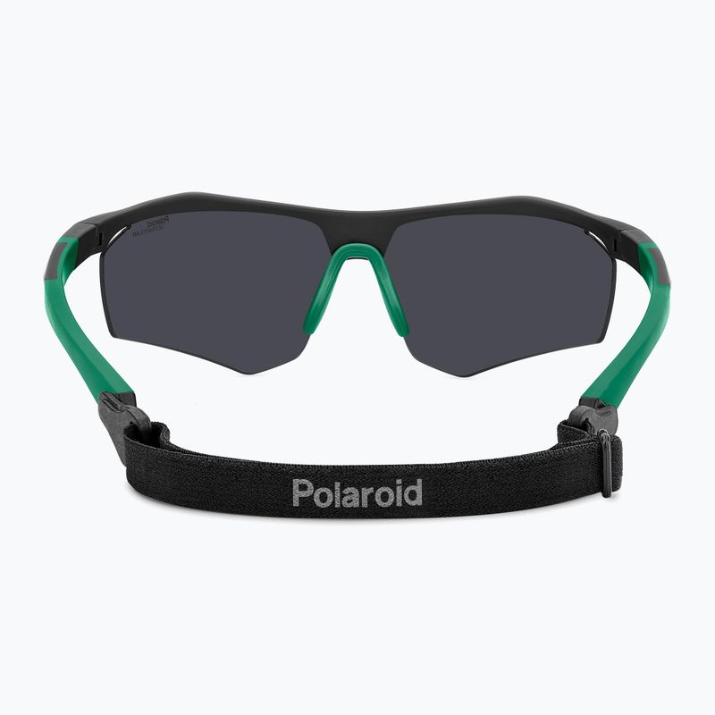 Vyriški akiniai nuo saulės Polaroid PLD 7055/S matte black green/green mirror polarized hc 5