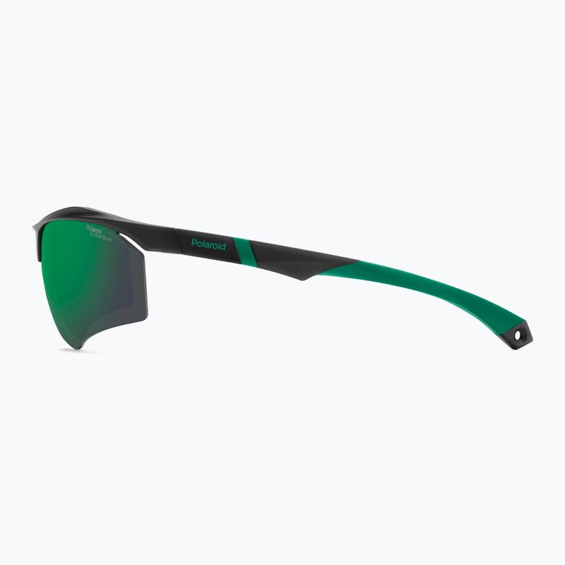Vyriški akiniai nuo saulės Polaroid PLD 7055/S matte black green/green mirror polarized hc 6